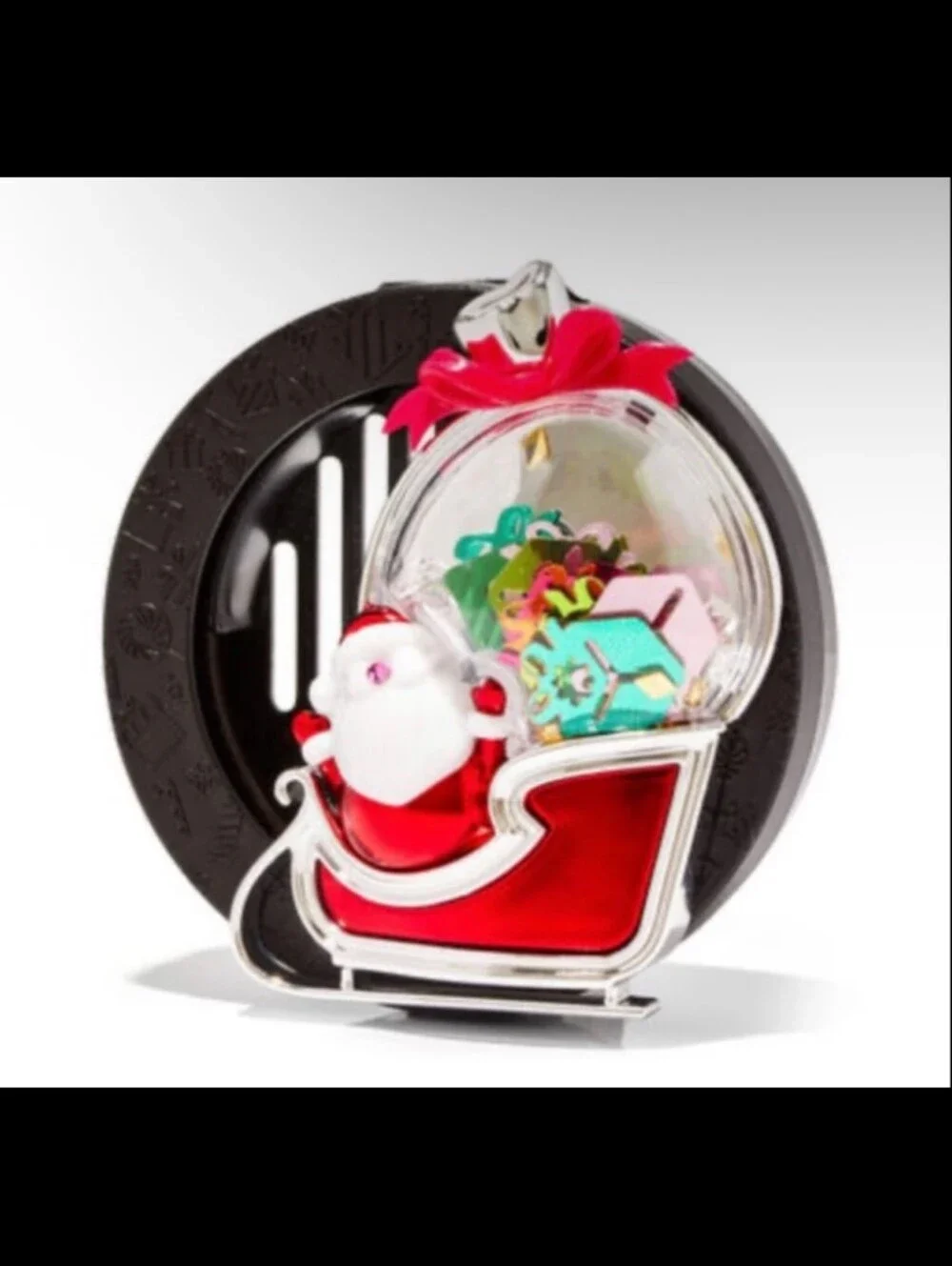 BATH AND BODY WORKS SANTA ON SLEIGH CAR FRAGRANCE HOLDER